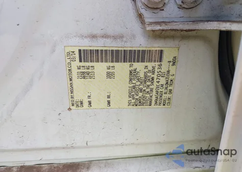 2014 Nissan Maxima 3.5 S from USA, damaged, VIN 1N4AA5AP2EC470536